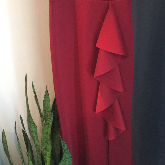 Burgundy long dress - Picture 5 of 5